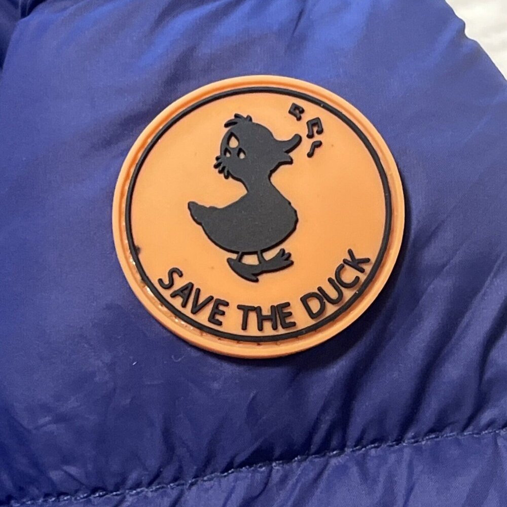 Save the Duck "Lucas" Nylon Puffer Jacket Blue Size 3-L Younth - Picture 2 of 14
